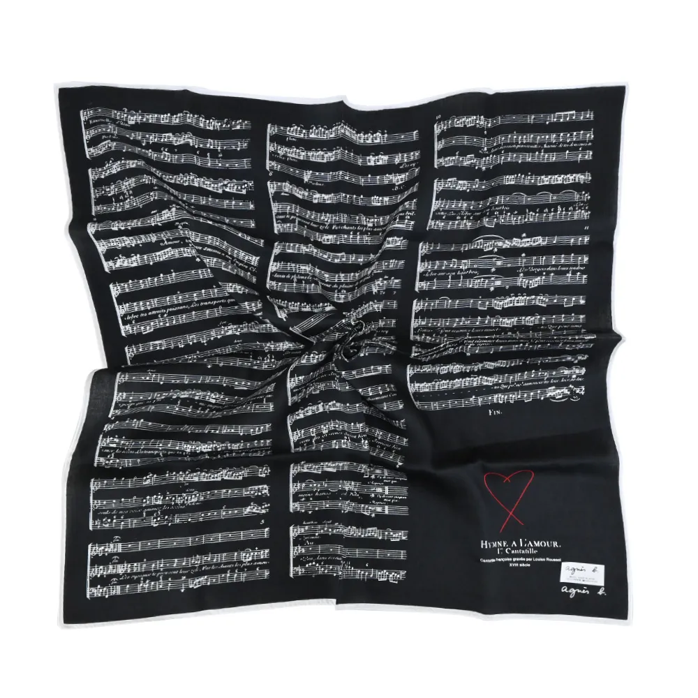 agnes b.樂譜大帕巾-白 歷史價格詳細信息