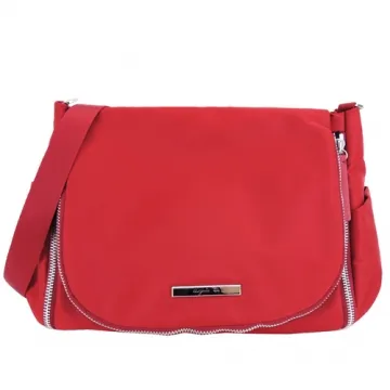 agnes b. VOYAGE FEMME小B翻扣皮革郵差包-米白 歷史價格詳細信息