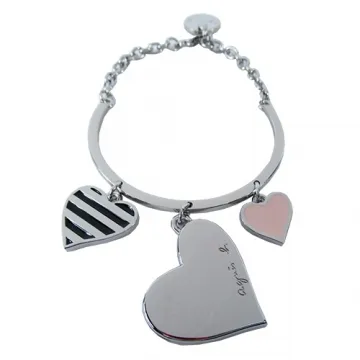 agnes b. 愛心塗鴉蝴蝶結拉鍊長夾-黑 歷史價格詳細信息