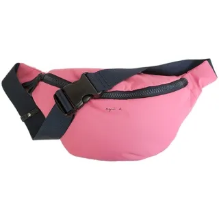 agnes b.素面皮革飾邊兩用波士頓包(藍) 歷史價格詳細信息