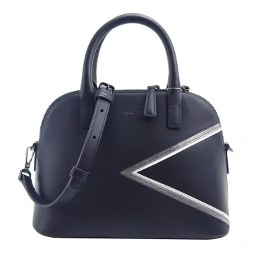 agnes b.燙金logo三角幾何皮革饅頭包(深灰) 歷史價格詳細信息