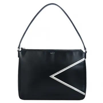 agnes b. 幾何雙色尼龍拼接扁斜背包(深紅) 歷史價格詳細信息