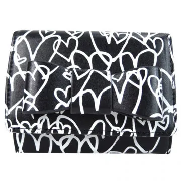 agnes b.愛心雙色皮革吊飾(黑白) 歷史價格詳細信息