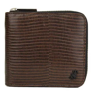 agnes b.蜥蜴皮革車線切紋ID車票夾(深灰) 歷史價格詳細信息