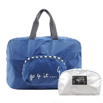 agnes b. 輕量尼龍撞色口袋斜背包-小/藍橘 歷史價格詳細信息