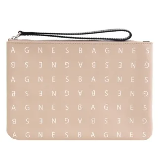 agnes b.LOGO束帶皮革短夾(內含零錢袋)(藍) 歷史價格詳細信息