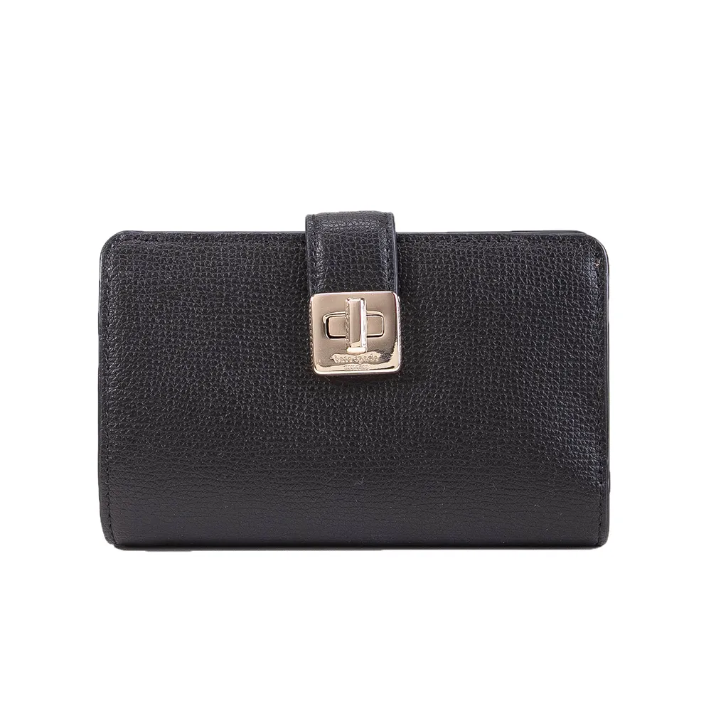 KATE SPADE Phoebe 粒面皮革旋鈕釦手提/斜背二用包-黑色 歷史價格詳細信息