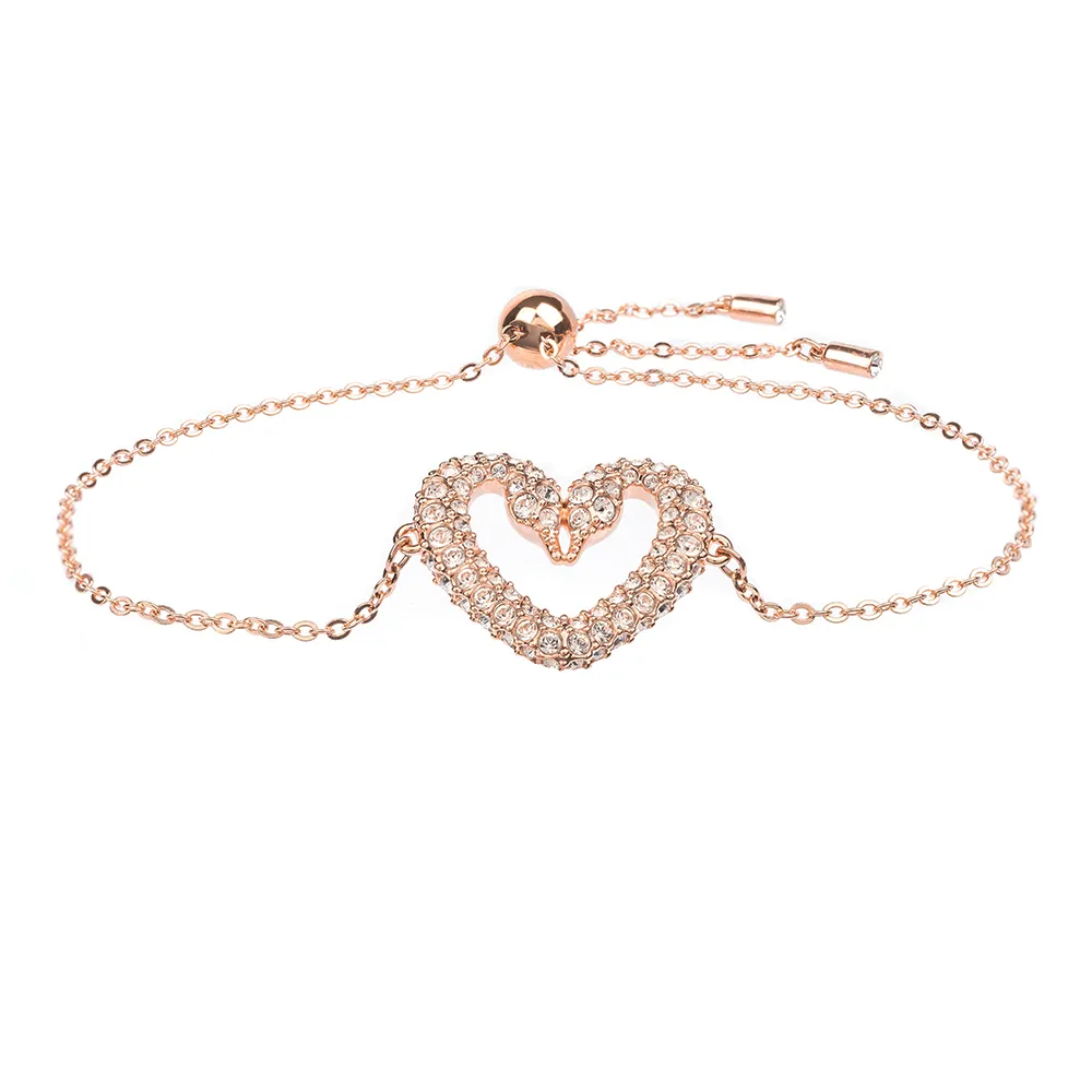 SWAROVSKI 施華洛世奇 Una 耳釘密鑲, 心形, 細碼, 紅色, 鍍金色色調 歷史價格詳細信息