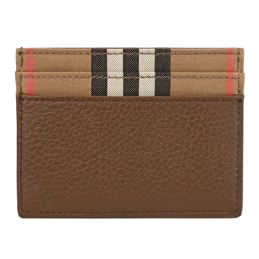 BURBERRY 8084614 經典帆布牛皮拼接斜背束口水桶包.咖邊 歷史價格詳細信息