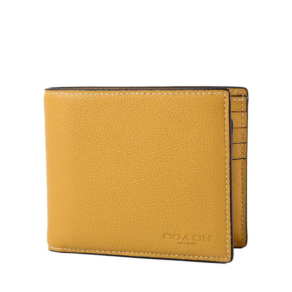 COACH 男款 素面皮革荔枝紋單肩背胸包-棕色 歷史價格詳細信息