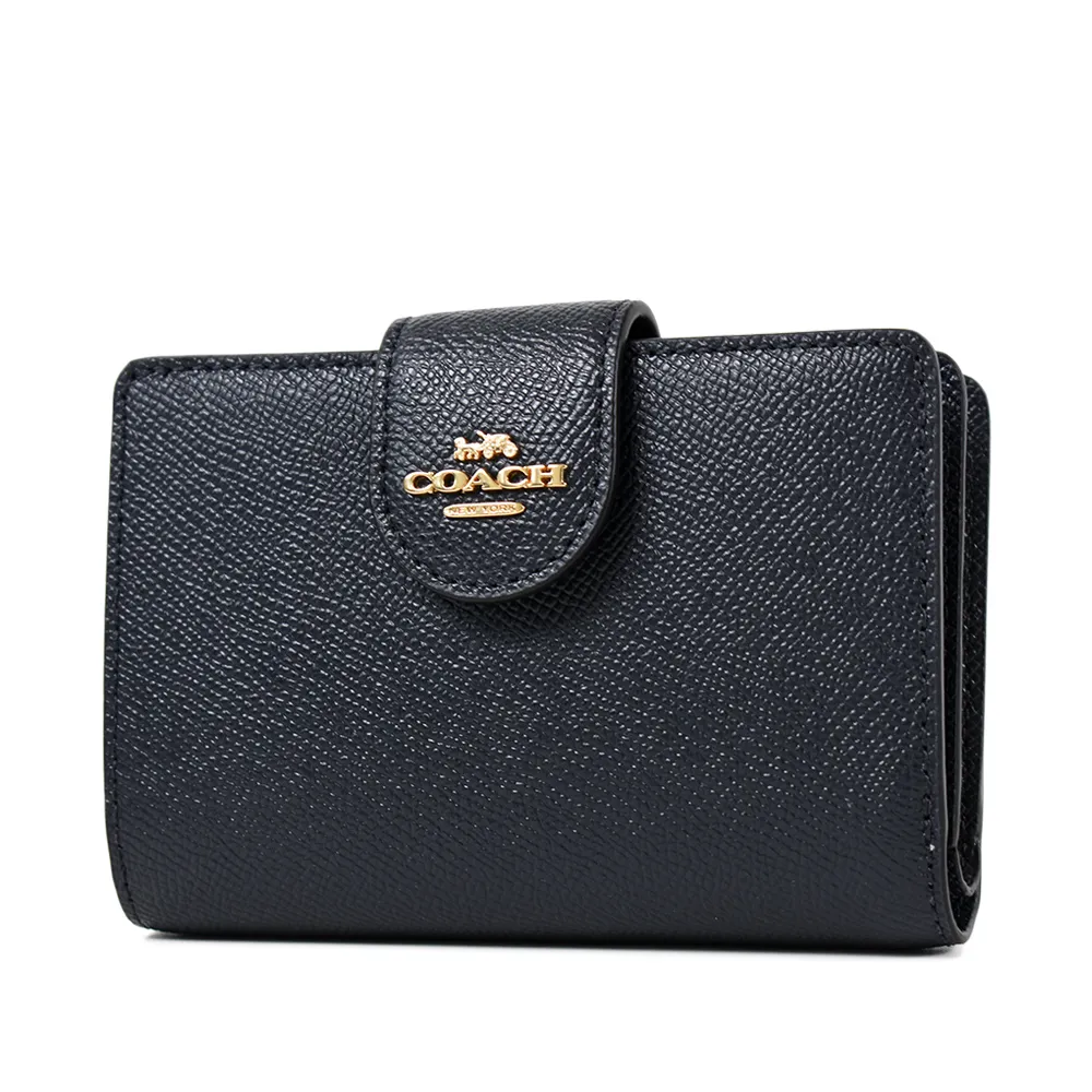 COACH 立體馬車防刮皮革釦式中夾-淺棕 歷史價格詳細信息