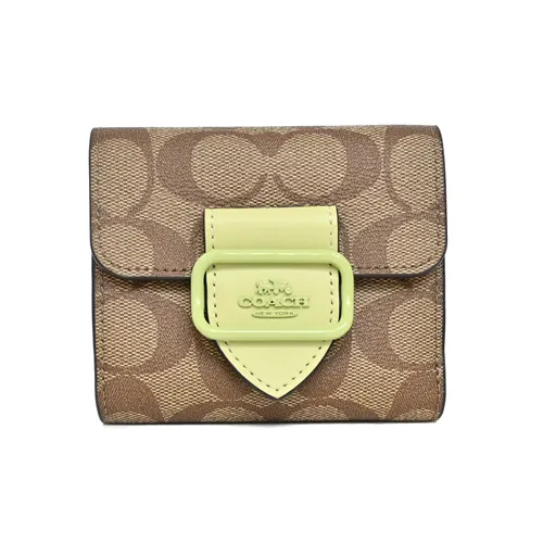 COACH卡其C Logo駝黑真皮方框釦式翻蓋斜背馬鞍包 歷史價格詳細信息