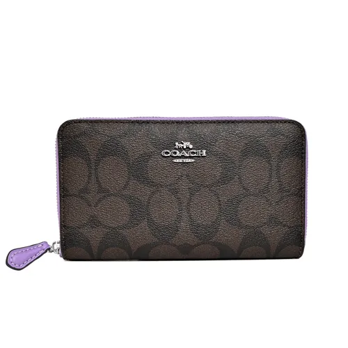 COACH深咖簡約品牌烙字全皮二合一雙夾八卡男夾 歷史價格詳細信息