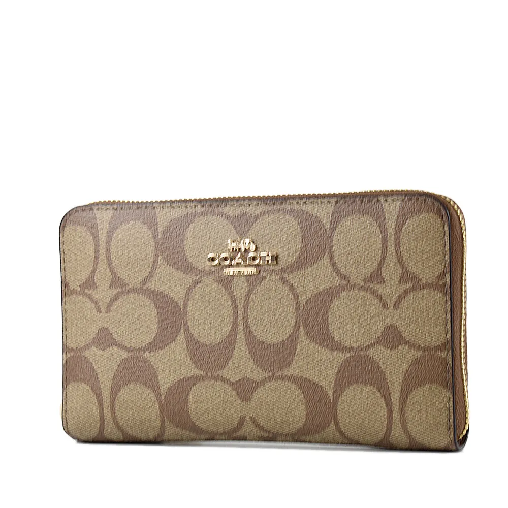 COACH 緹花LOGO防刮拉鍊肩背/斜背二用包-緋紅 歷史價格詳細信息