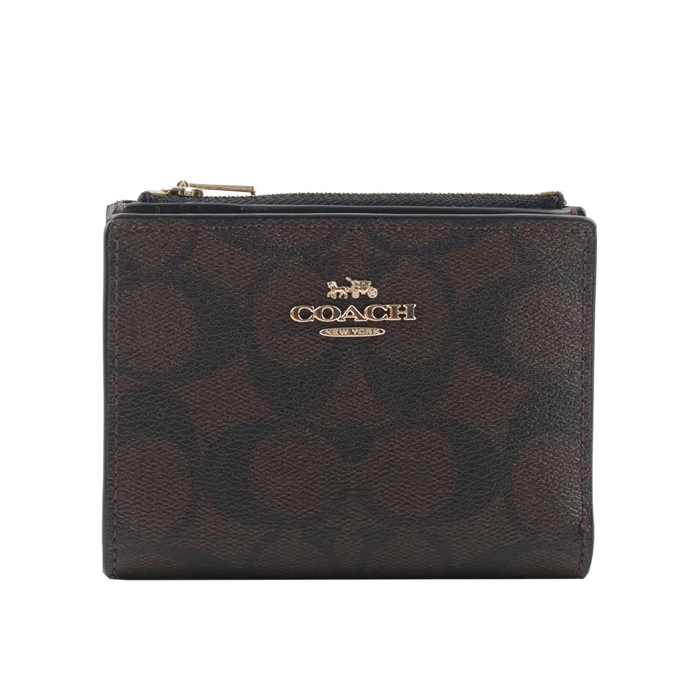 COACH 金色馬車LOGO黑色荔枝紋皮革手拿包(大) 歷史價格詳細信息