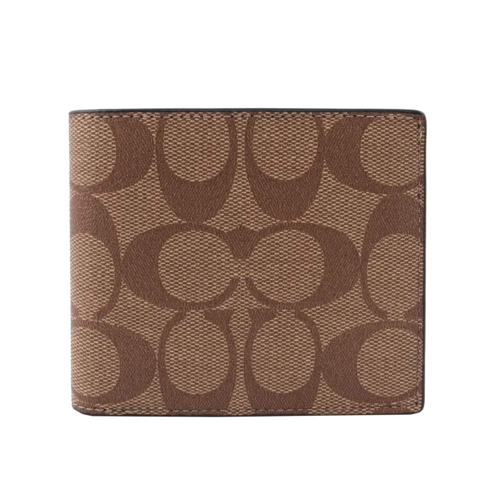 COACH淺褐防刮皮革L型拉鍊萬用手拿包 歷史價格詳細信息