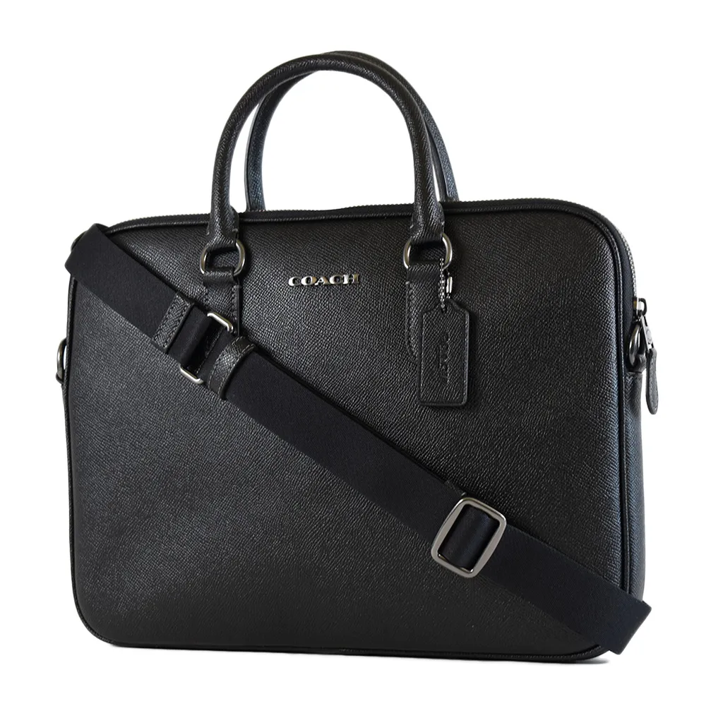 COACH 男款 防刮手提/斜背二用公事包-黑色 價格比較,價格查詢,歷史價格詳細信息
