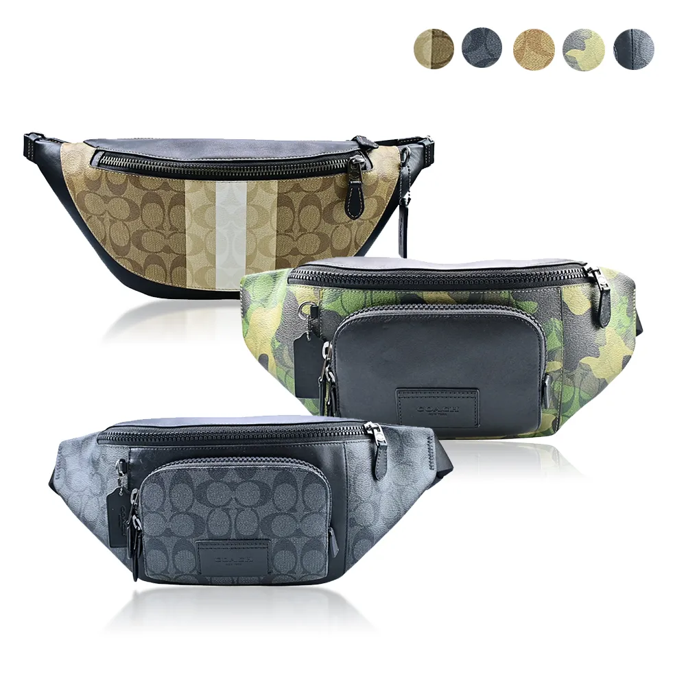 【COACH】經典LOGO牛皮/PVC男款皮帶(多款供選) 歷史價格詳細信息