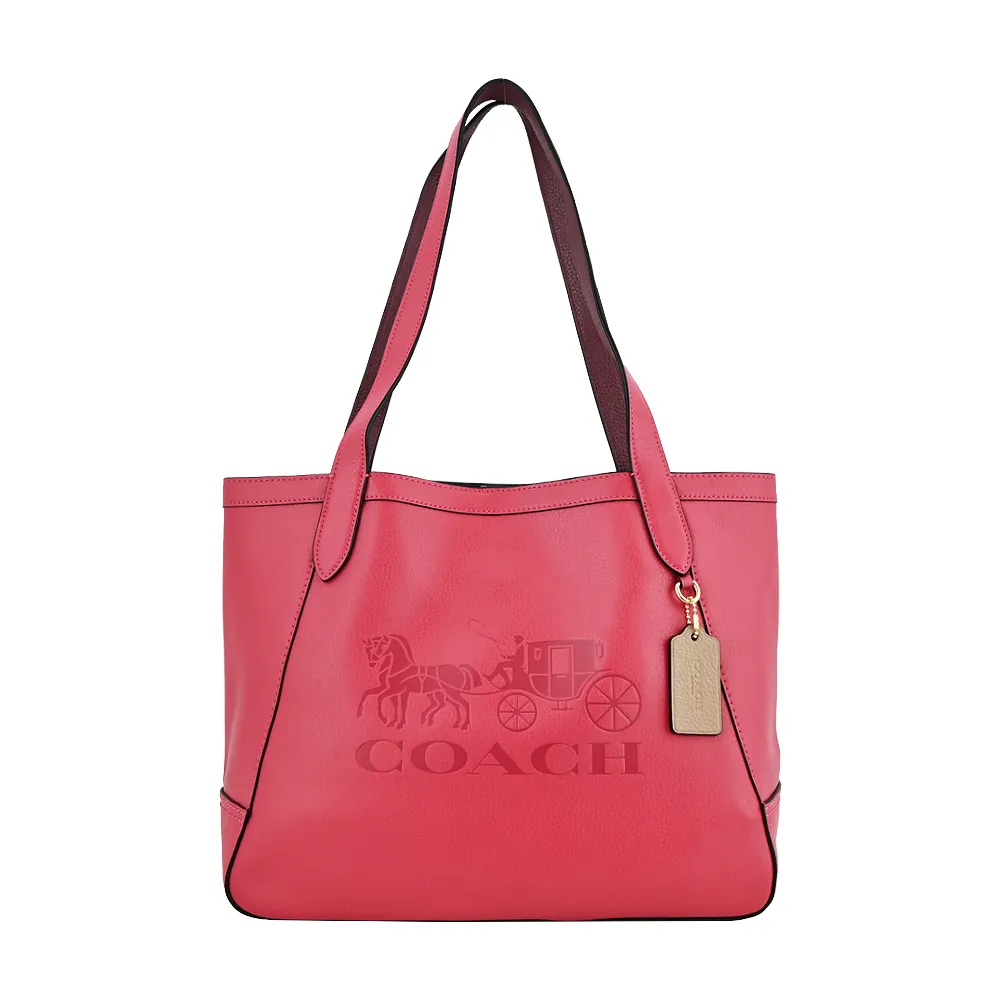 【COACH】馬車壓印荔枝紋牛皮翻蓋斜背馬鞍包(任選) 歷史價格詳細信息