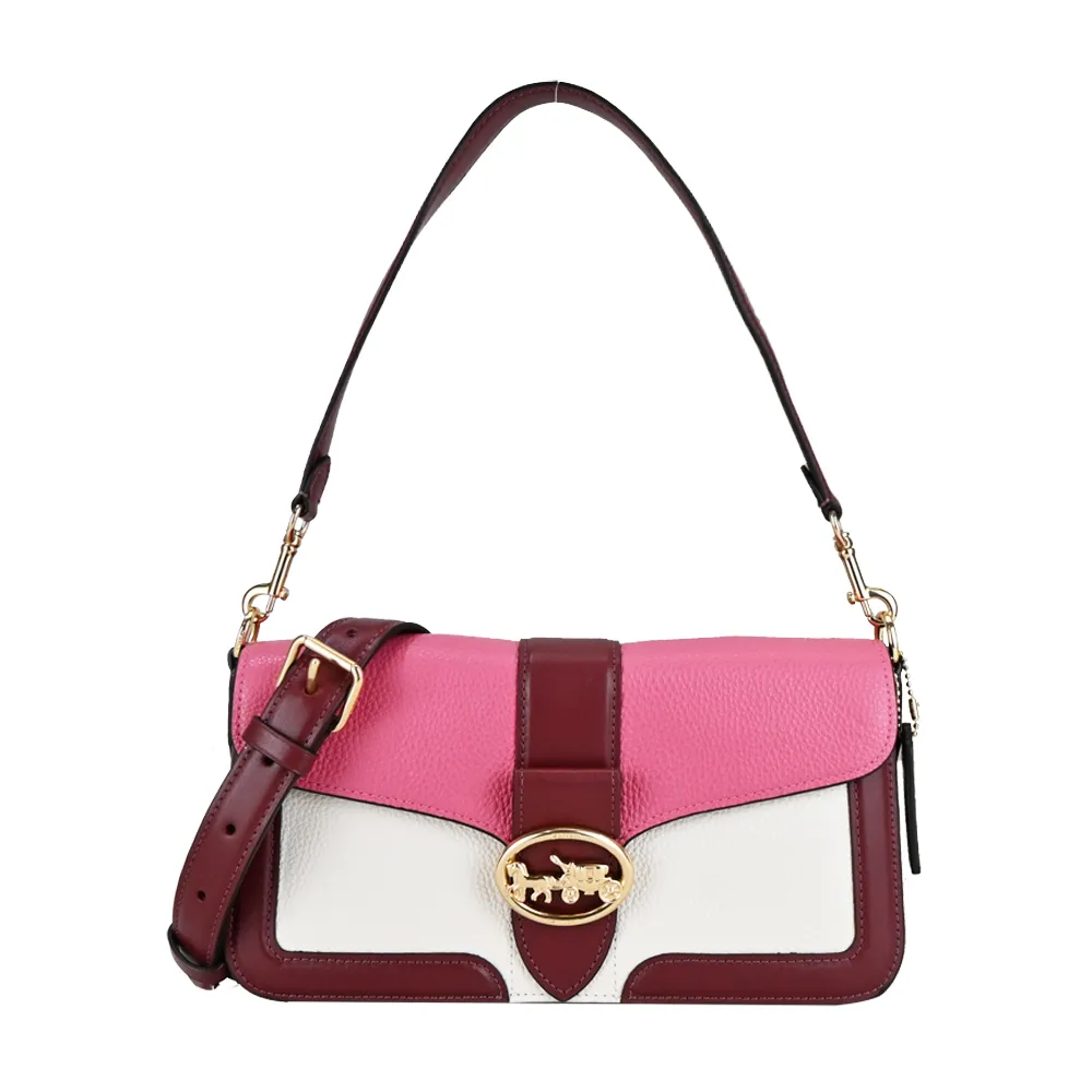 Coach 粉紅色皮革水桶包 側背包 斜背包 (二手) 歷史價格詳細信息