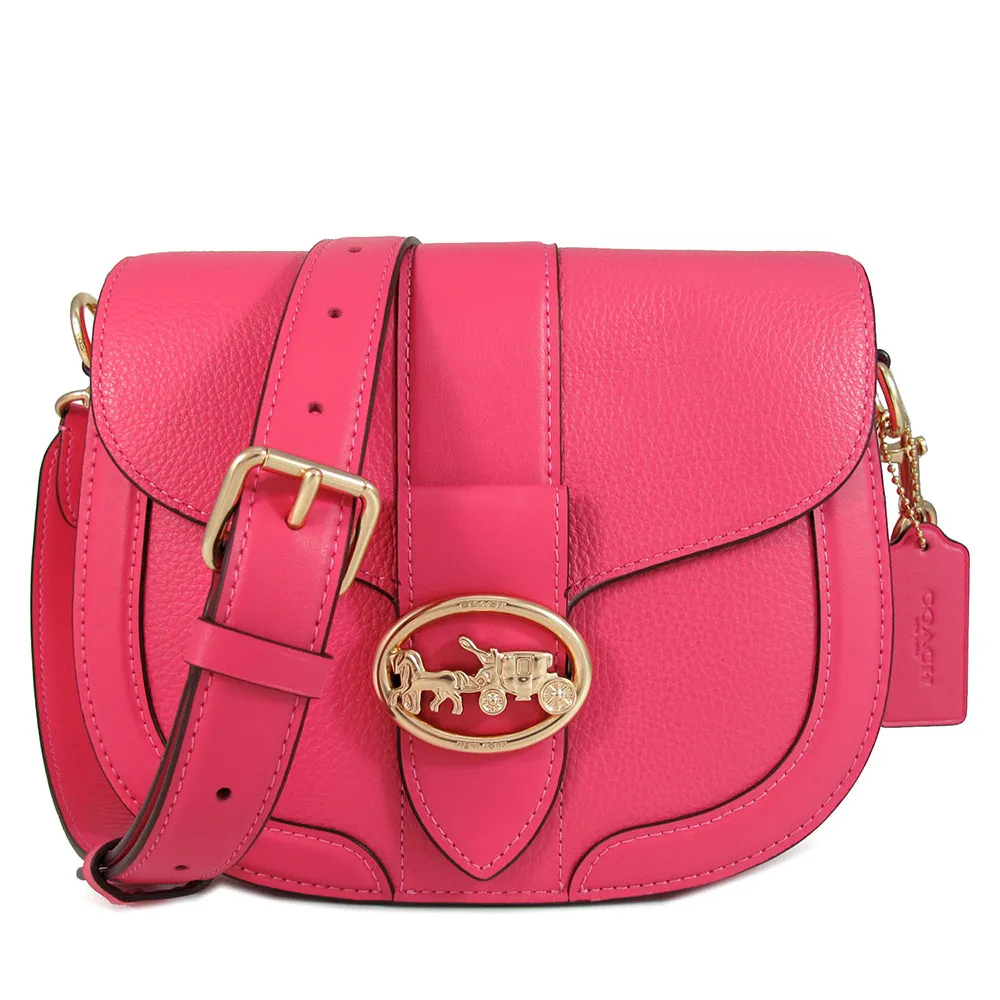 【COACH】金屬大C 牛皮革手提/斜背水桶包(黑) 歷史價格詳細信息