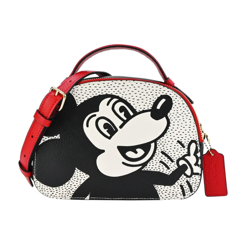 COACH DISNEY綠色滑雪MICKEY全皮拉鍊萬用手拿包  全新含吊牌保證正品 歷史價格詳細信息