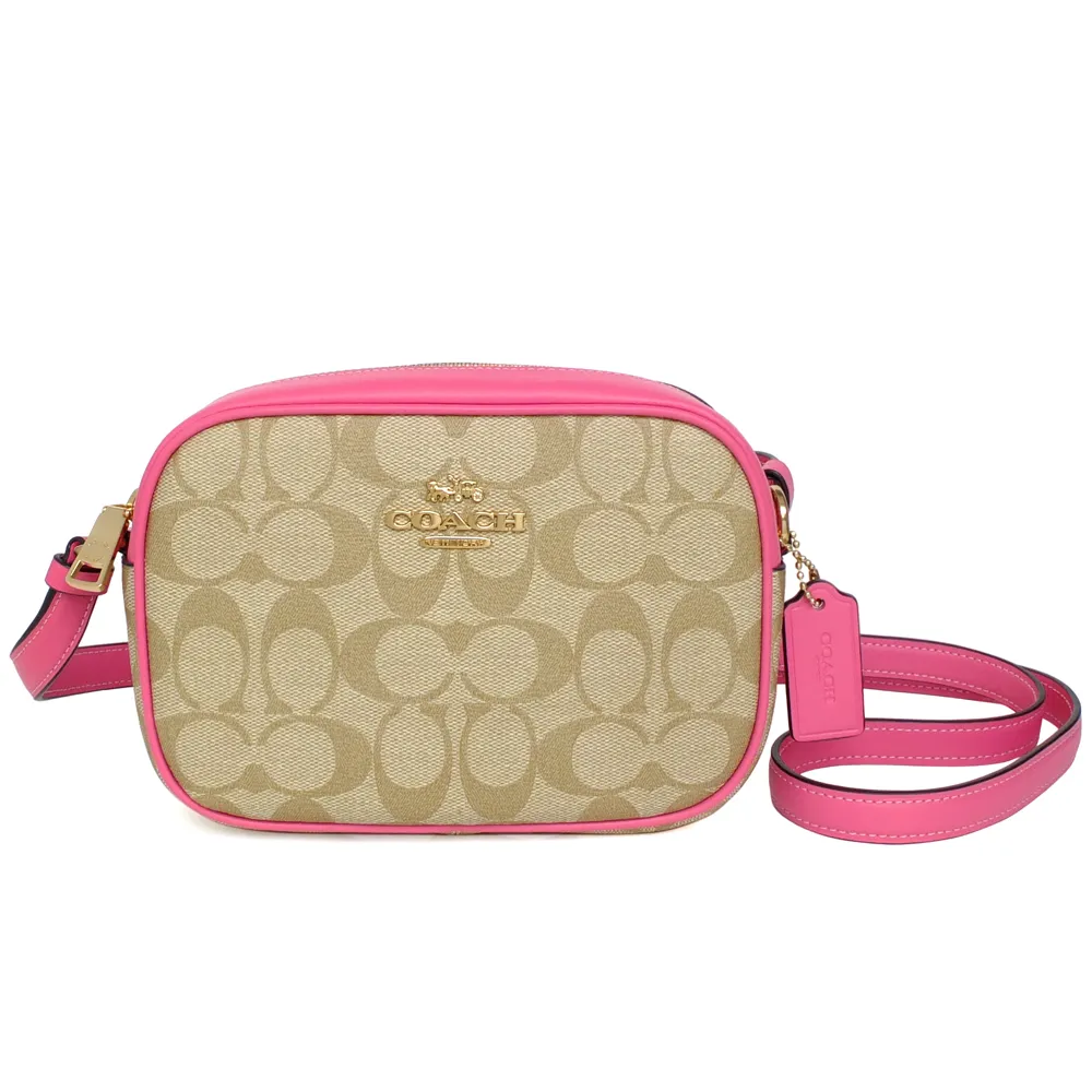 COACH淺卡C Logo萊姆綠掛帶拉鍊萬用手拿包 歷史價格詳細信息