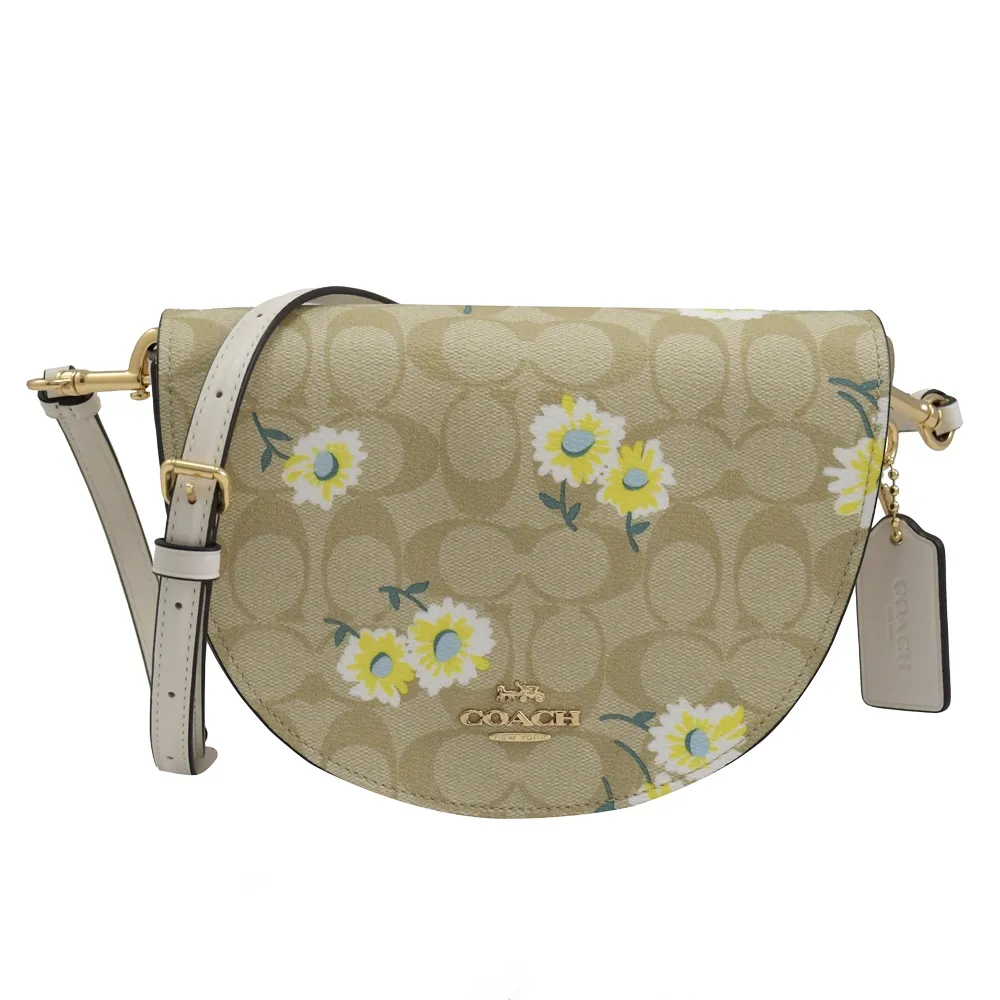 【COACH】COACH滿版印花LOGO PVC/牛皮雙面設計針扣式皮帶(寬版/黑x炭灰) 歷史價格詳細信息
