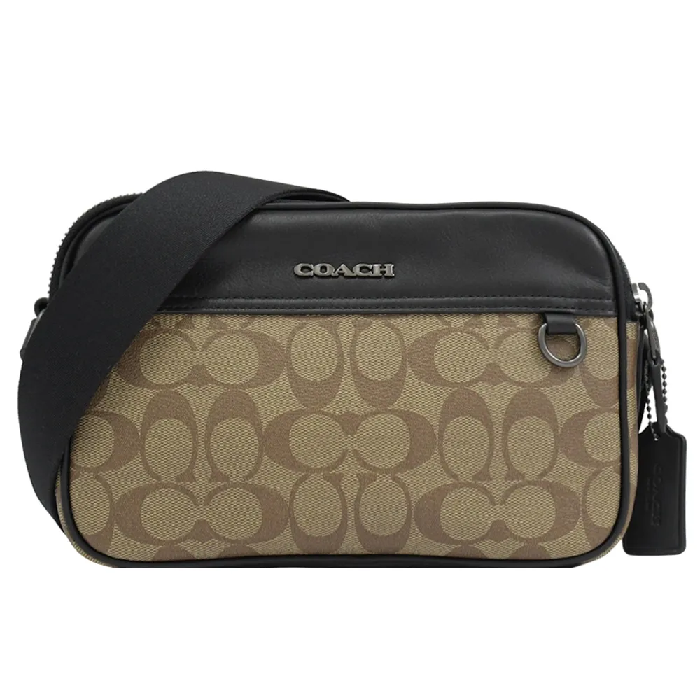 COACH CR149最新爆款頭層牛皮配老花簡單時尚腋下包 單肩斜挎包 歷史價格詳細信息