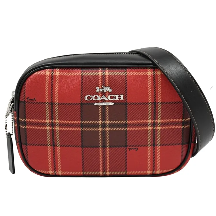 COACH 紅黑格紋 小手拿 歷史價格詳細信息