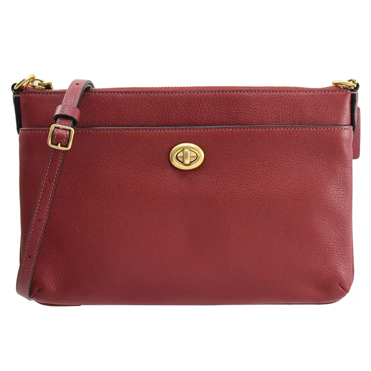 COACH桃紅荔枝紋全皮釦式三摺零錢袋小短夾 歷史價格詳細信息