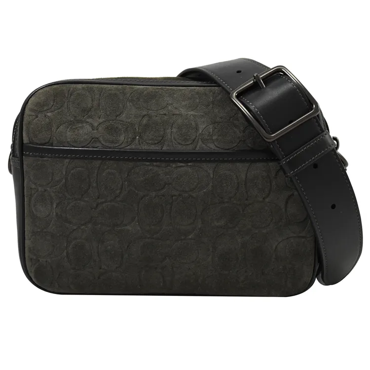 COACH 綠壓紋皮革品牌標誌迷你鏈包 歷史價格詳細信息