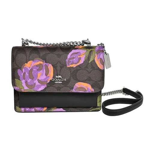 【COACH】COACH雙C LOGO印花PVC 4卡拉鍊卡夾包(粉筆白x冰川白) 歷史價格詳細信息