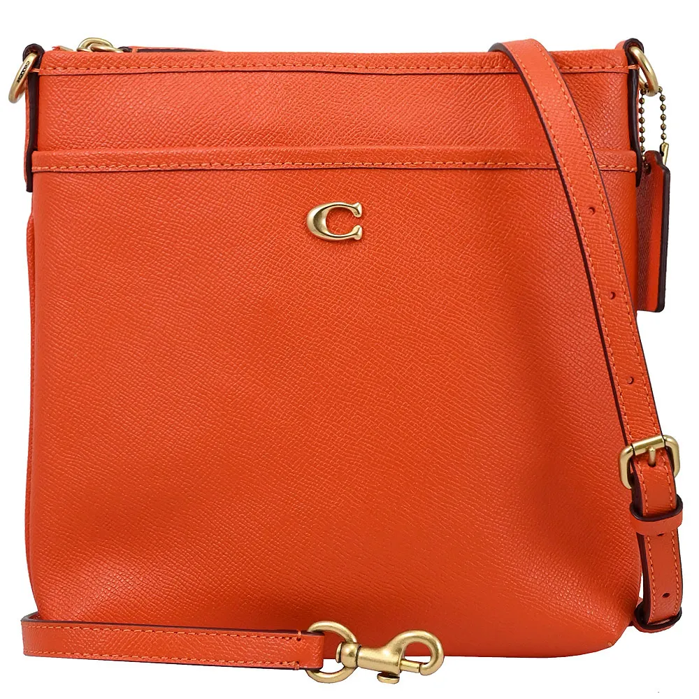 COACH CJ526 金屬LOGO絎縫翻蓋肩斜鍊包.酒紅 歷史價格詳細信息