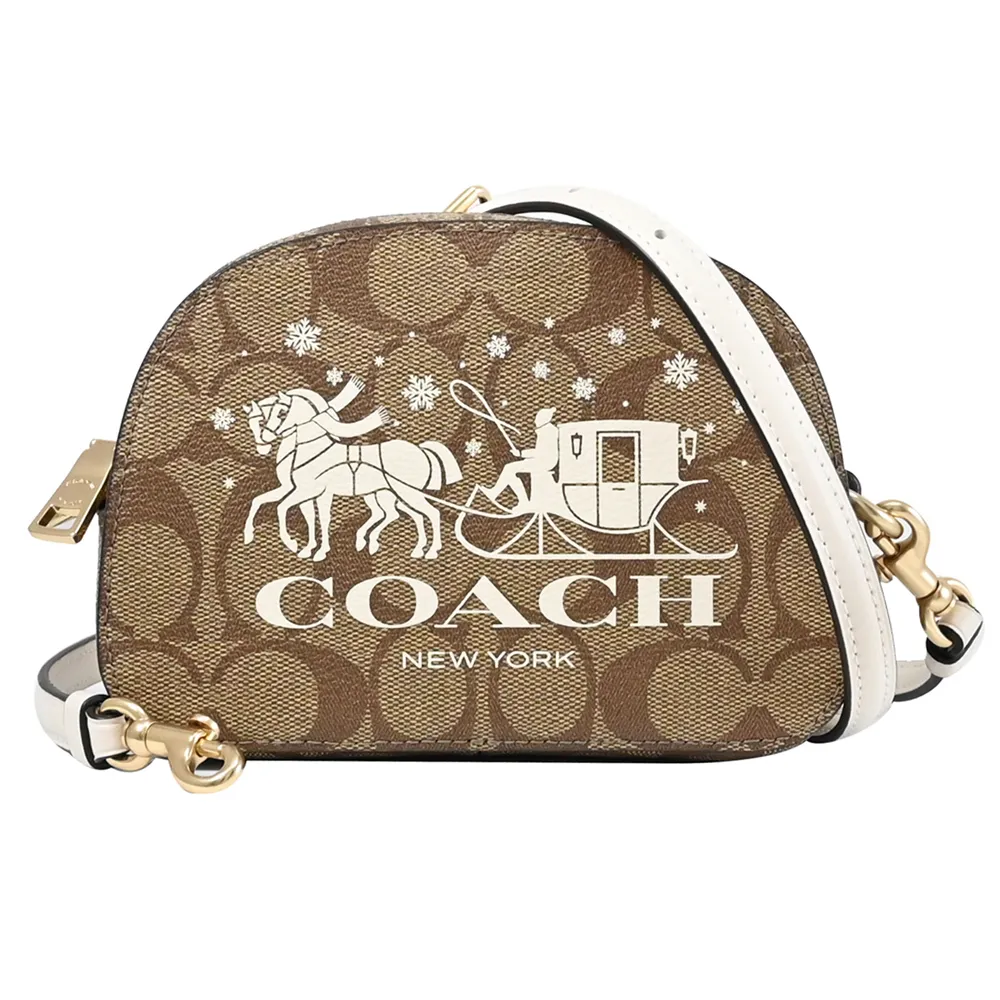 【COACH】大馬車 LOGO100%羊毛絲巾圍巾(鬱金香紫) 歷史價格詳細信息