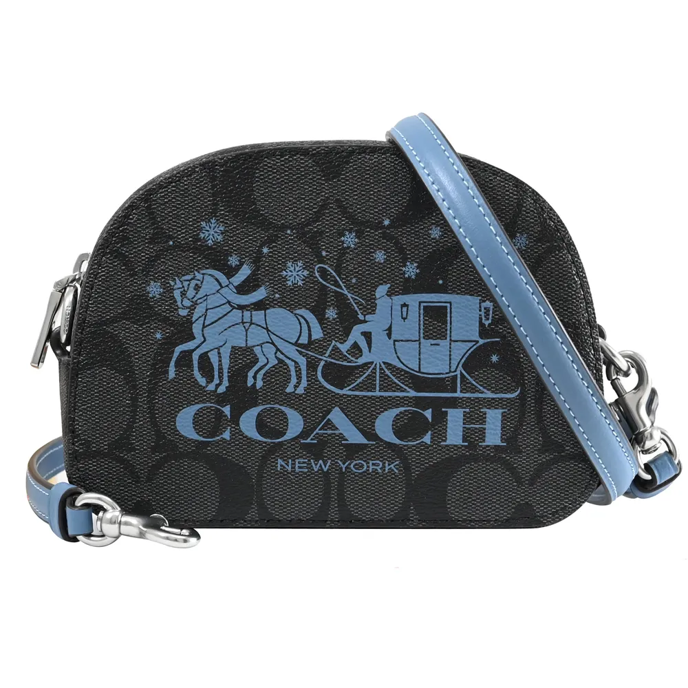 【COACH】大馬車 LOGO100%羊毛絲巾圍巾(鬱金香紫) 歷史價格詳細信息