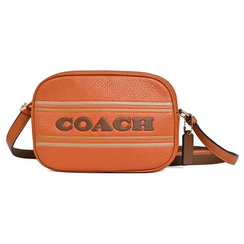 COACH 咖啡色荔枝紋皮革黃色字印全皮電腦/iPad收納包 歷史價格詳細信息