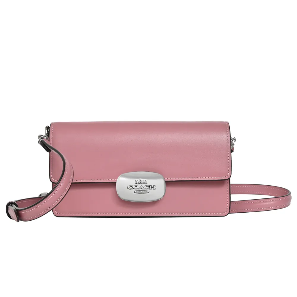 COACH ELIZA深咖C Logo黑邊橢圓金釦前袋雙摺短夾 歷史價格詳細信息