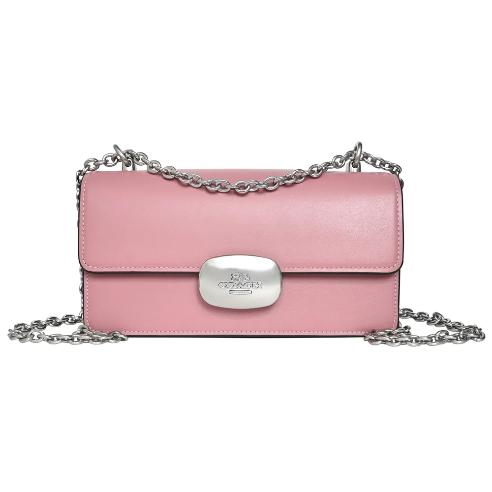 COACH ELIZA深咖C Logo黑邊橢圓金釦前袋雙摺短夾 歷史價格詳細信息