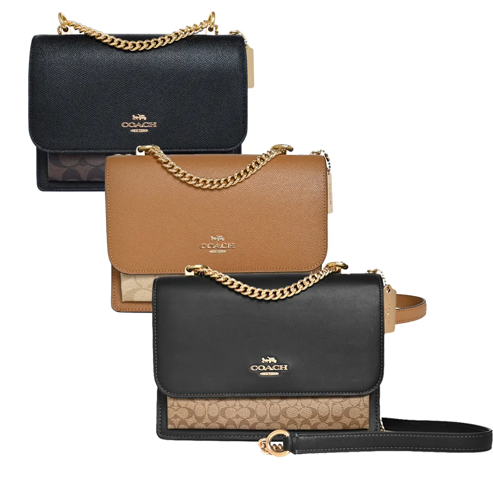 COACH 真皮/PVC C Logo人氣輕巧小廢包(多色多款) 歷史價格詳細信息