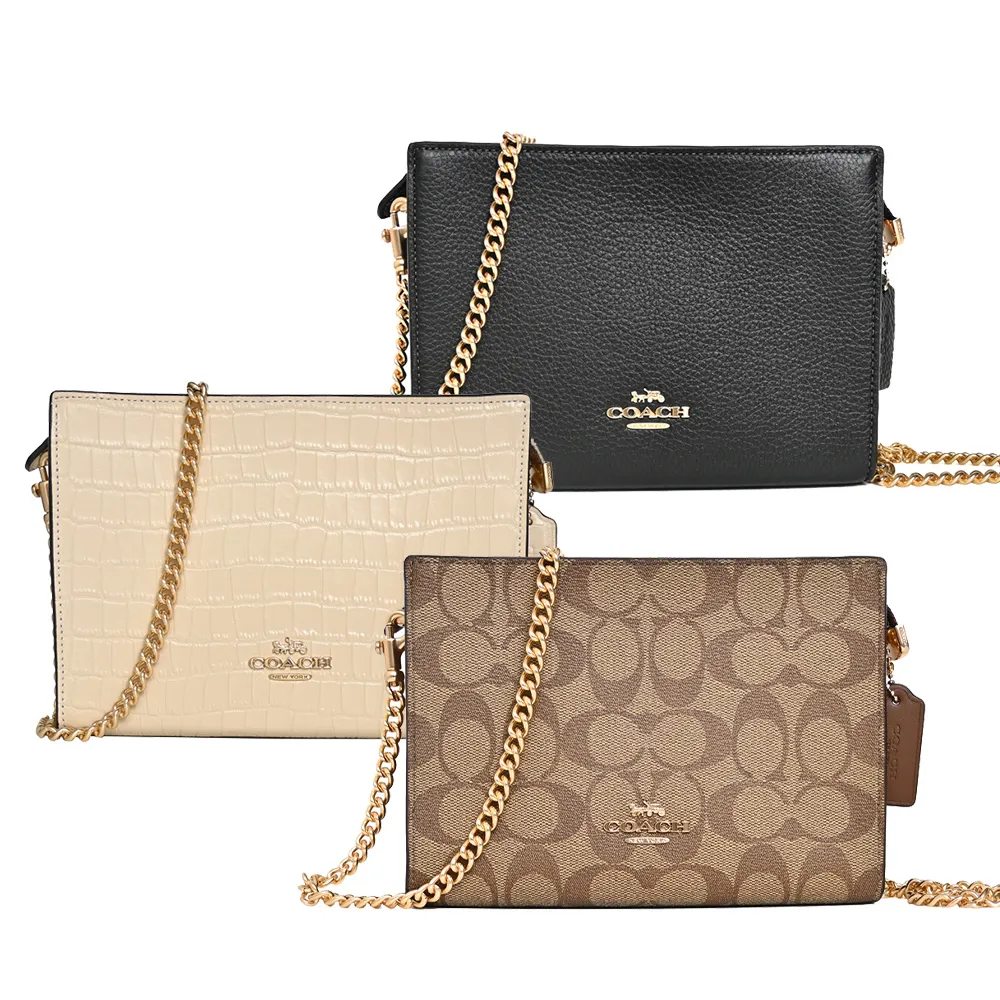 COACH 真皮/PVC C Logo人氣輕巧小廢包(多色多款) 歷史價格詳細信息