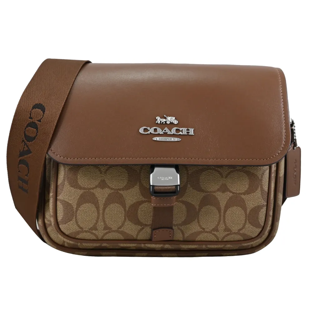 COACH Pace黑色真皮半月寬底肩斜背兩用包 歷史價格詳細信息