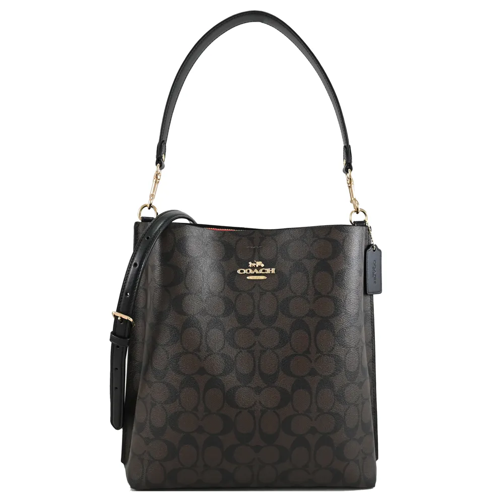 COACH C8561 WILLOW 24 撞色荔枝紋兩用包.黃 歷史價格詳細信息