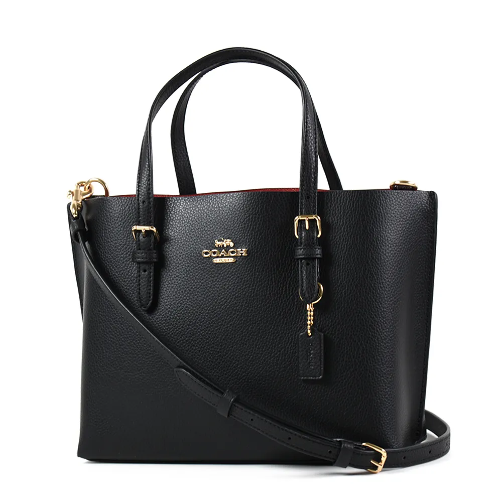 COACH MOLLIE25 緹花LOGO防刮手提/斜背二用包-咖啡色 歷史價格詳細信息