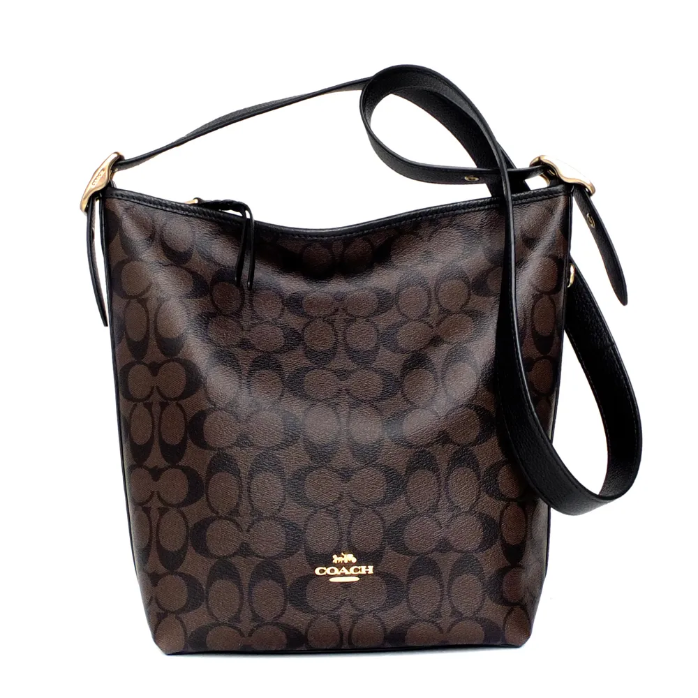 COACH深咖C Logo黑邊真皮釦式三摺內拉鍊袋短夾 歷史價格詳細信息