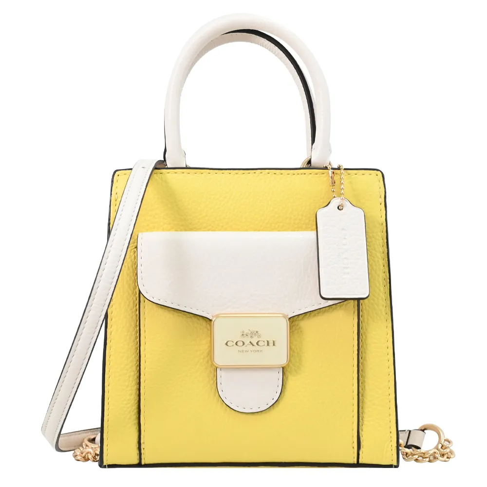 COACH Pepper 蛇皮壓紋口袋手提/斜背二用包(貝殼粉) C6779 IMSHL 歷史價格詳細信息