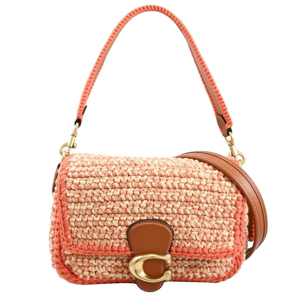 【COACH】金屬LOGO織紋斜/肩背兩用包 歷史價格詳細信息