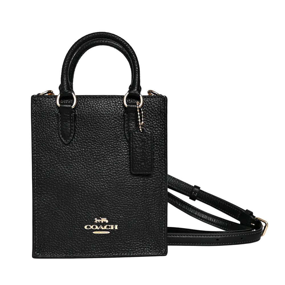 COACH黑色荔枝紋全皮C字拉鍊袋釦式雙摺短夾 歷史價格詳細信息