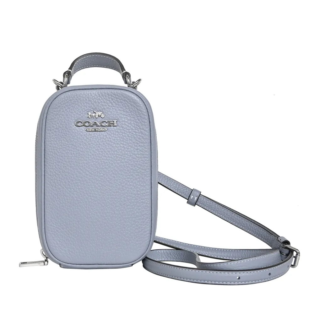 COACH霧紫光面鱷魚紋全皮T摺方框前釦袋短夾 歷史價格詳細信息