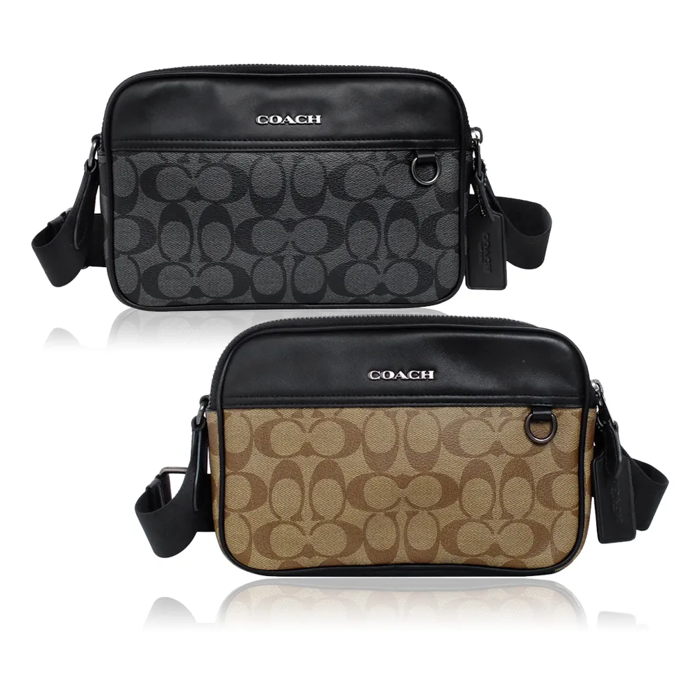 【COACH】經典LOGO牛皮/PVC男款皮帶(多款供選) 歷史價格詳細信息